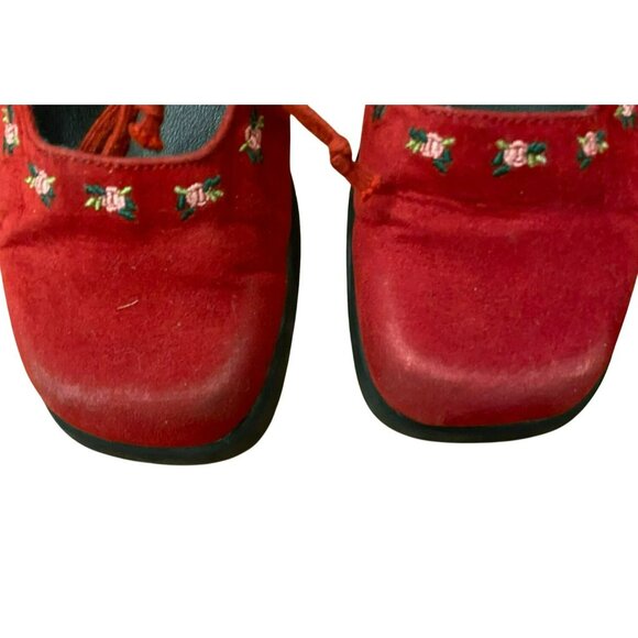 Vintage Gymboree 5Y Nutcracker Smocked Red Velvet Christmas Dress With Blouse an - Picture 16 of 16